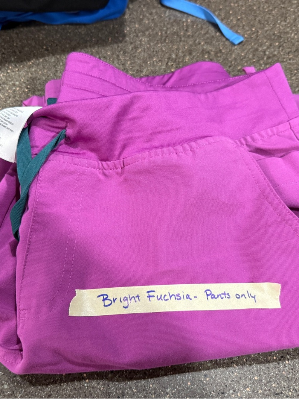 Figs Bright Fuchsia Scrub Pants